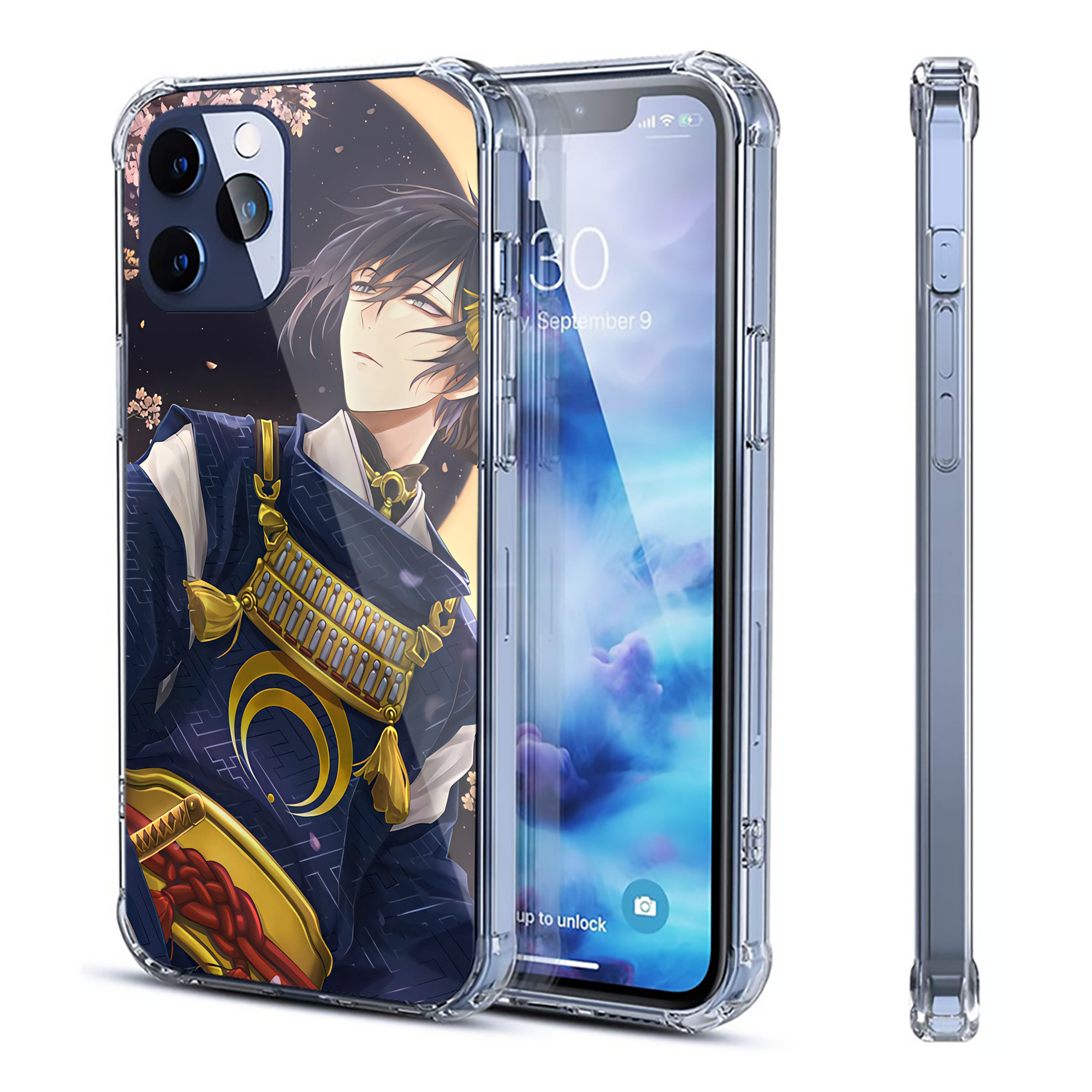 （画像用） 刀剣乱舞 Touken Ranbu 【iPhone 12シリーズ対応】透明スマホケース（クリアソフトケース）